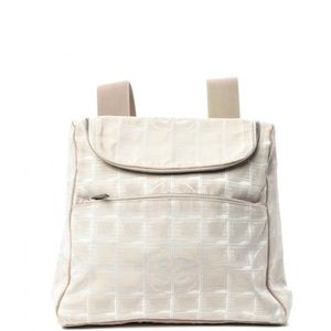 Chanel travel backpack beige